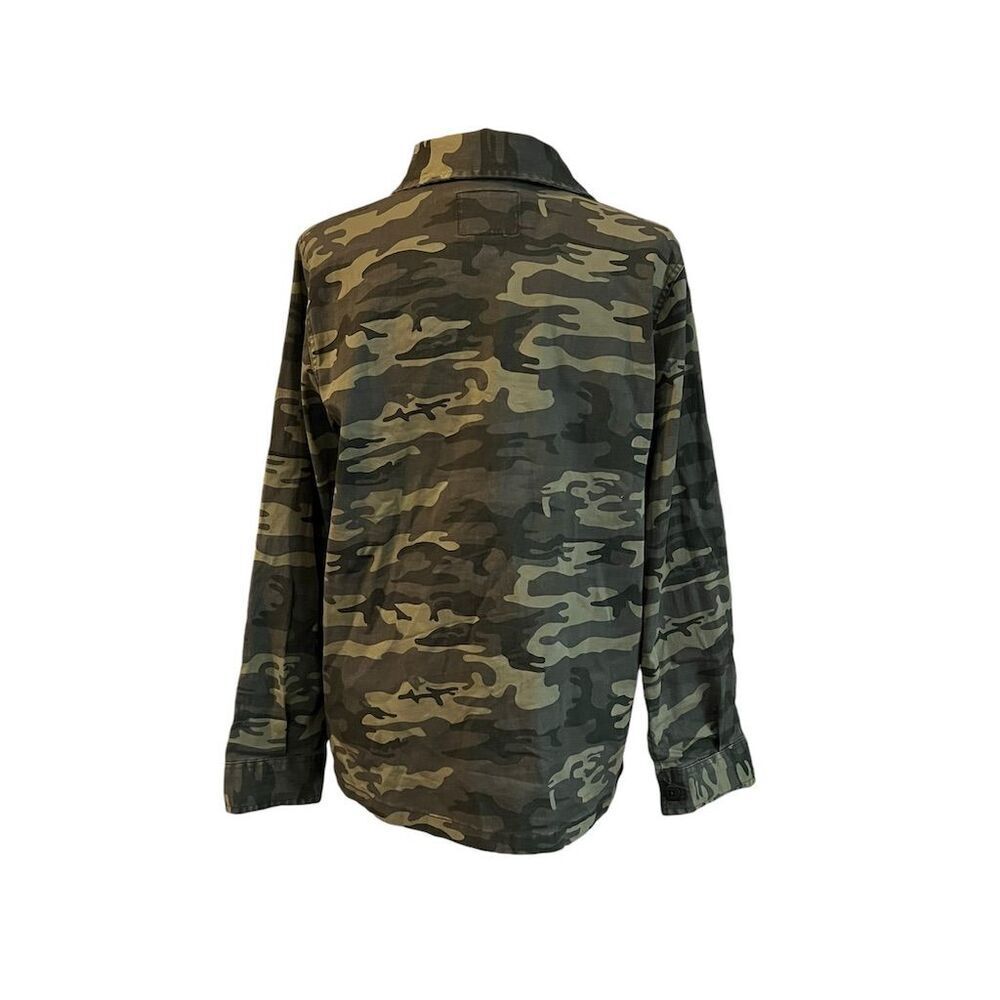 Sanctuary Women's M Camouflage Button Up Casual Utility Jacket/Shacket Pockets - Picture 7 of 10